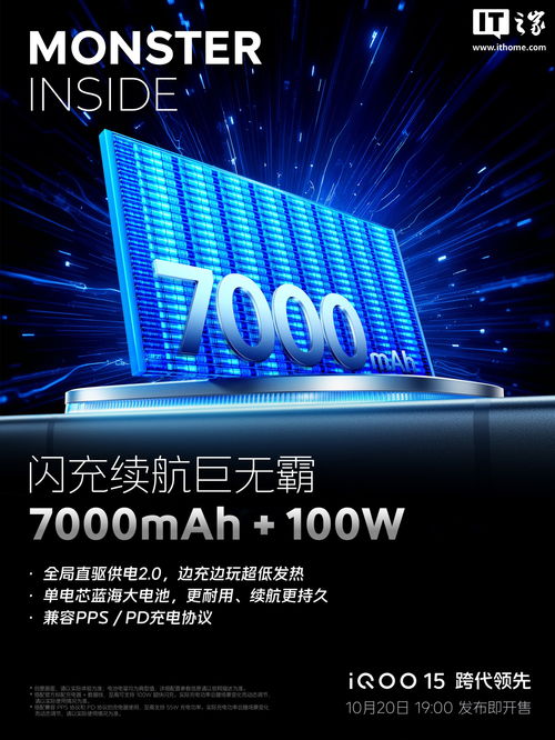 iQOO 15 手机震撼发布 7000mAh 蓝海电池与双快充技术引领电竞体验